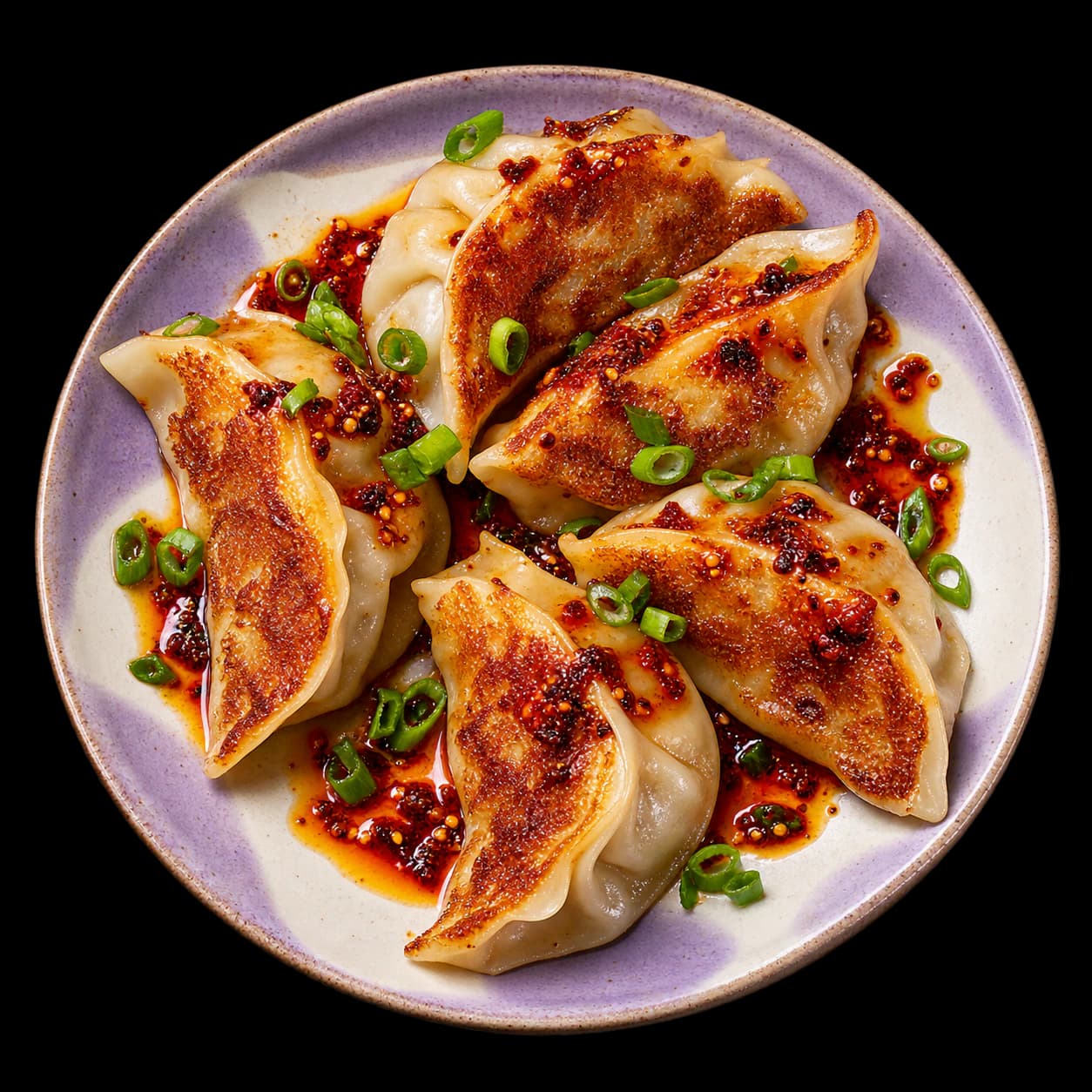 Plate of dumplings